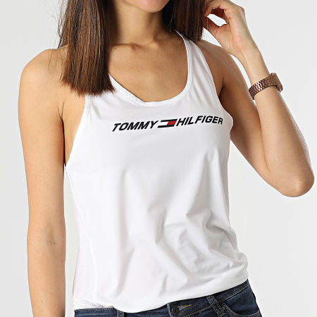 Tommy Hilfiger - Camiseta de Tirantes Mujer Graphic 1198 Blanco