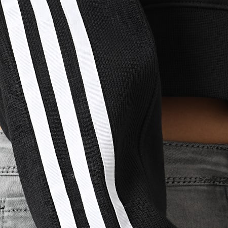 Adidas Originals - Sudadera corta con cuello redondo para mujer HC4622 Negro