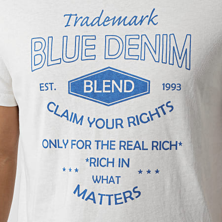 Blend - Camiseta 20713234 Blanco