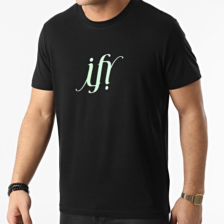 Ify - Camiseta Typo Black Green Neon