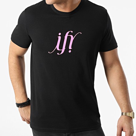 Ify - Camiseta Typo Black Pink Neon