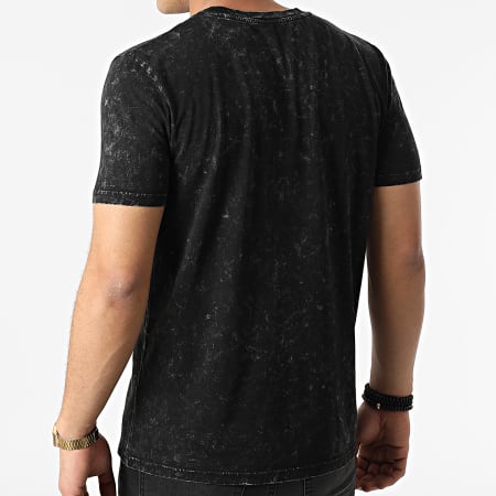Ify - Typo Dye Camiseta Negro Blanco