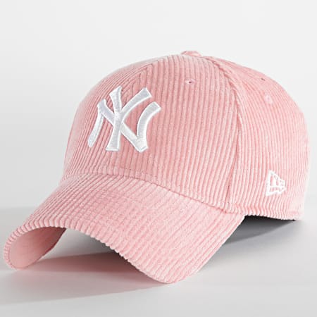 New Era - 9FORTY - Casquette NY Yankees en velours côtelé - Rose