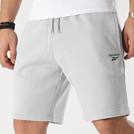Reebok - Pantalones cortos de jogging Reebok Identity Left Leg Logo HG4454 Gris claro