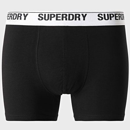 Superdry - Bóxer Clásico Negro