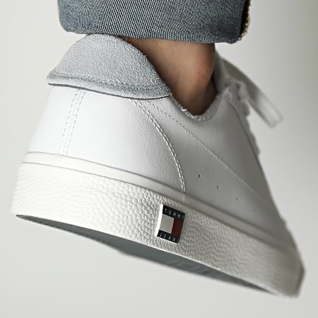 Tommy Jeans - Baskets Leather Low Cut Vulcan 0885 White