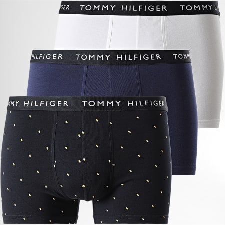 Tommy Hilfiger - Set di 3 boxer Premium Essentials 2325 blu navy bianco