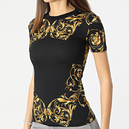Versace Jeans Couture - Tee Shirt Femme Garland Noir Renaissance