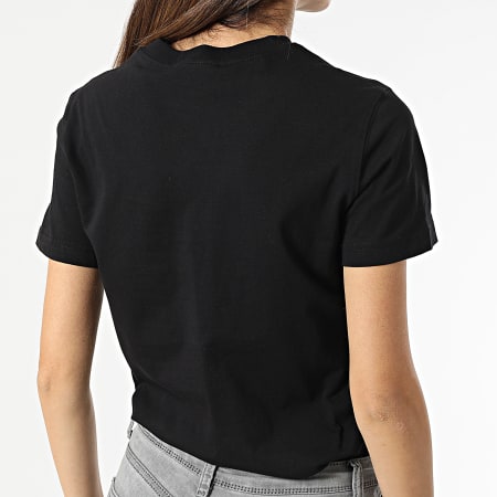 Versace Jeans Couture - Tee Shirt Femme Logo Rainbow Noir