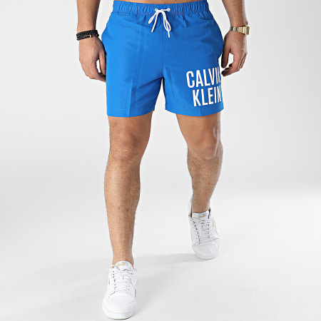 Calvin Klein - Bañador mediano con cordón 0701 Azul