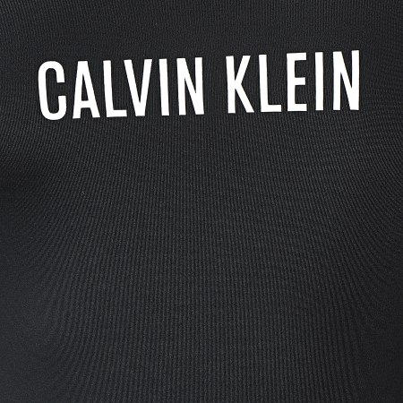 Calvin Klein - Traje de baño de 1 pieza con escote redondo para mujer 1599 Black