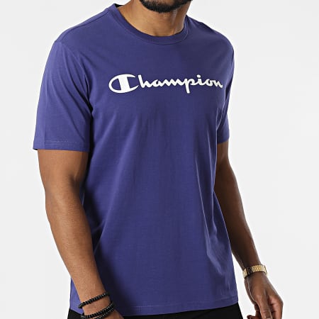 Champion - Tee Shirt 217146 Bleu Marine