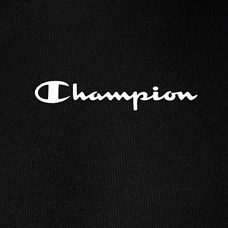 Champion - Felpa con cappuccio a bande 217184 Nero