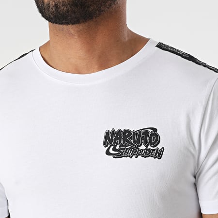 Naruto - Tee Shirt A Bandes Characters Back Blanc