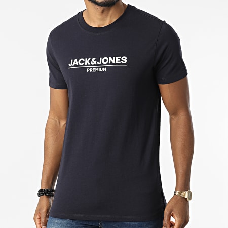 Jack And Jones - Maglietta con marchio 12205731 blu navy