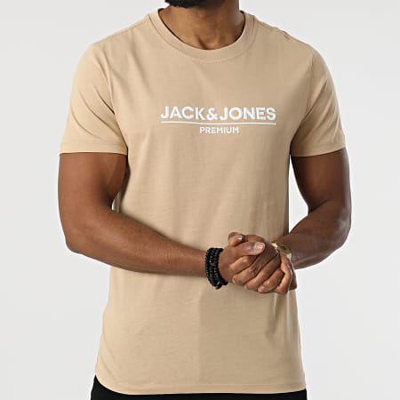 Jack And Jones - Tee Shirt Branding 12205731 Beige