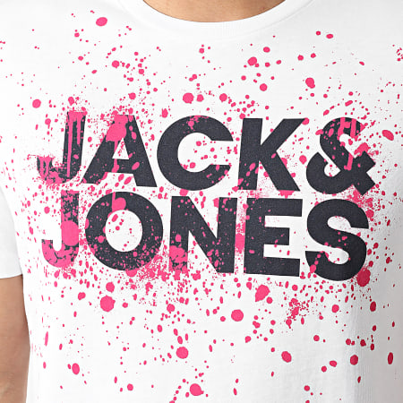 Jack And Jones - Tee Shirt New Splash Blanc