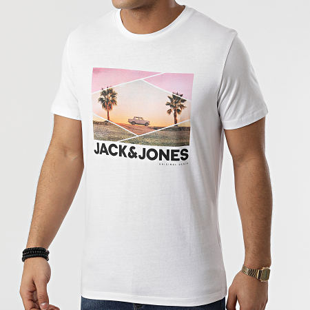 Jack And Jones - Maglietta Billboard bianca