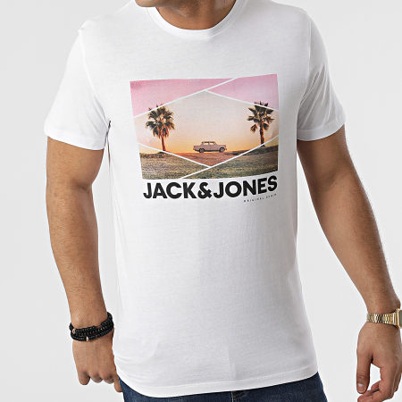 Jack And Jones - Maglietta Billboard bianca