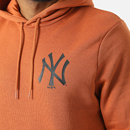 New Era - Sweat Capuche Left Chest Team Logo New York Yankees 12893143 Orange