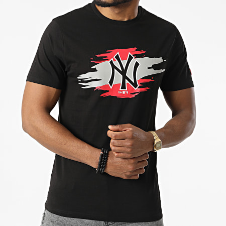 New Era - Camiseta Lágrima Logo New York Yankees 12893112 Negro