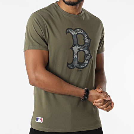 New Era - Tee Shirt Boston Red Sox 12893134 Vert Kaki