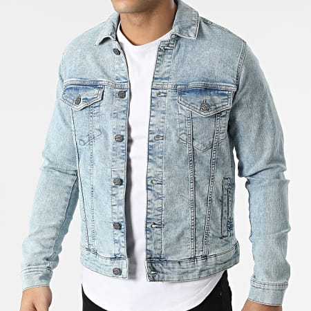Only And Sons - Veste Jean Come Trucker Bleu Wash