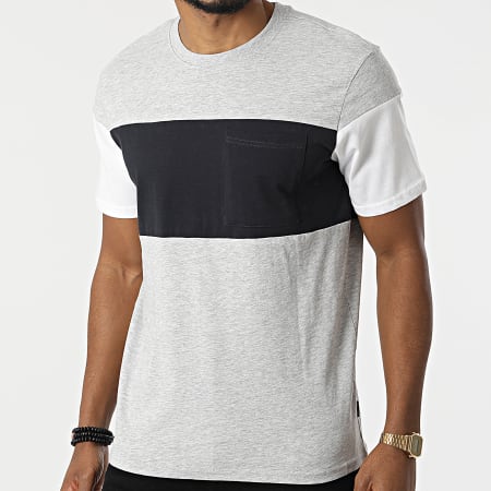 Only And Sons - Tee Shirt Poche Timur Gris Chiné