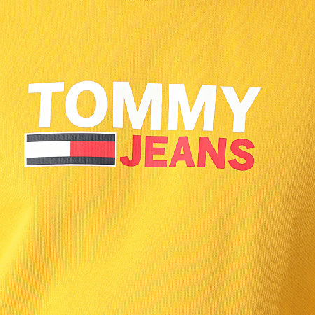 Tommy Jeans - Felpa girocollo Corp Logo 2938 Giallo