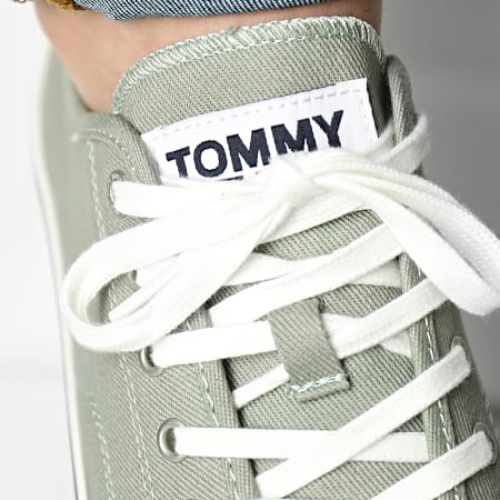 Tommy Jeans - Baskets Essential Low Cut 0962 Faded Willow