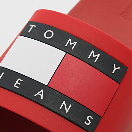 Tommy Jeans - Claquettes Flag Pool Slide 1021 Bordeaux