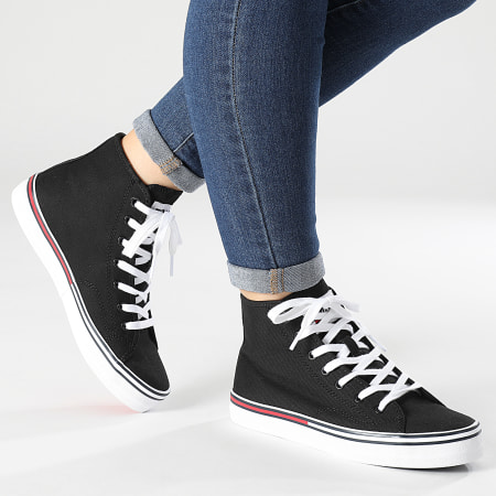 Tommy Jeans - Zapatillas Mujer Essential Mid 1797 Negras
