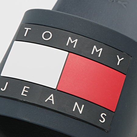 Tommy Jeans - Claquettes Femme Flag Pool Slide 1889 Bleu Marine