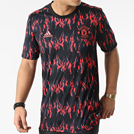 Adidas Performance - Manchester United FC Camiseta de fútbol H63947 Negro Rojo