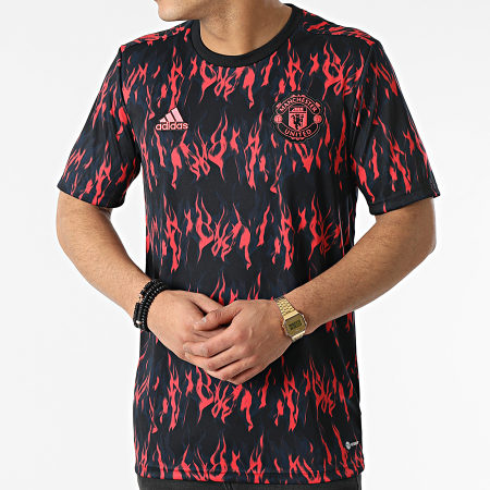 Adidas Sportswear - Maglia da calcio del Manchester United FC H63947 Nero Rosso