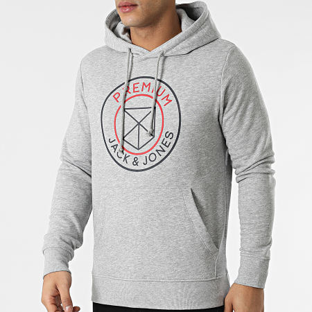 Jack And Jones - Blabranson Hoodie Heide Grijs