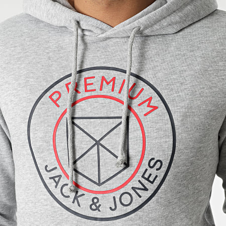 Jack And Jones - Blabranson Hoodie Heide Grijs