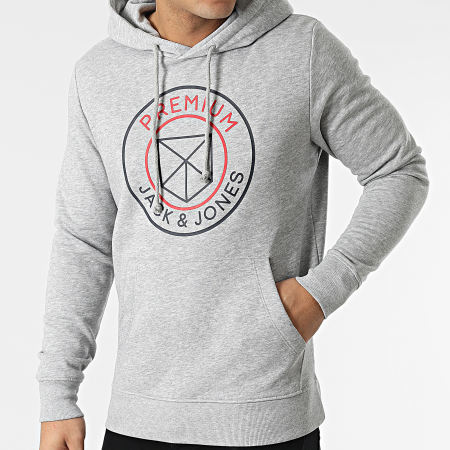 Jack And Jones - Blabranson Hoodie Heide Grijs