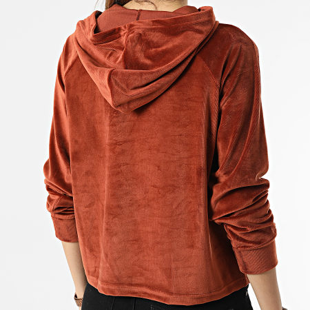 Only - Pull Capuche Femme Camille Marron