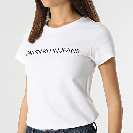 Calvin Klein Jeans - Lot De 2 Tee Shirt Femme 5777 Blanc Noir
