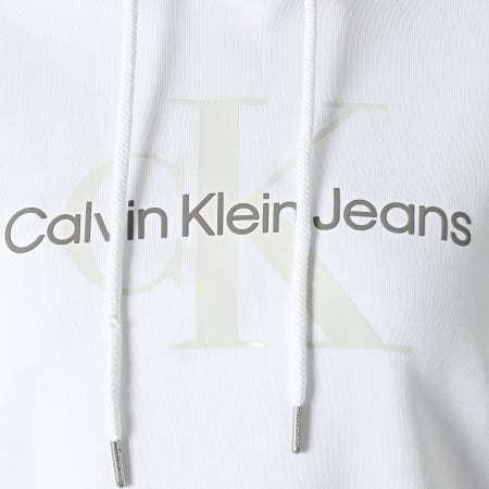 Calvin Klein - Felpa con cappuccio da donna 8103 Bianco