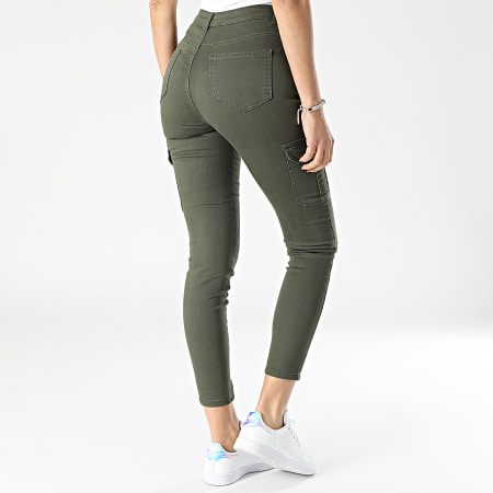 Girls Outfit - Jeans skinny da donna C9159 Verde Khaki
