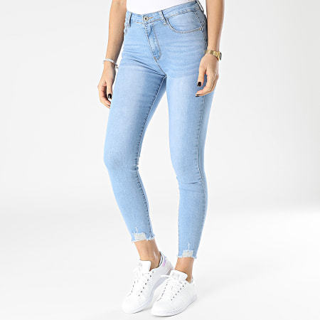 Girls Outfit - Jeans skinny da donna B1309 lavaggio blu