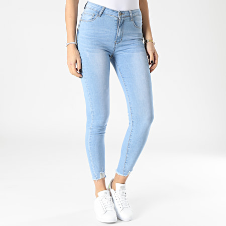 Girls Outfit - Jeans skinny da donna B1309 lavaggio blu