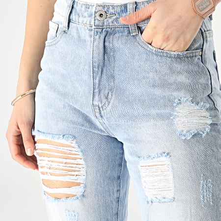 Girls Outfit - Mom Jeans Mujer B1232 Lavado Azul