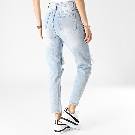 Girls Outfit - Mom Jeans Mujer B1232 Lavado Azul