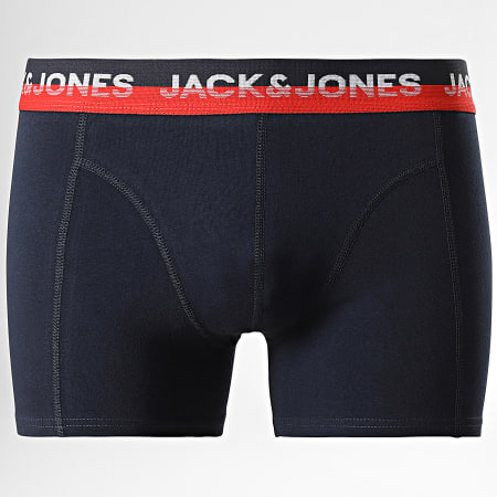 Jack And Jones - Set di 3 boxer Rewind neri, grigi e marini