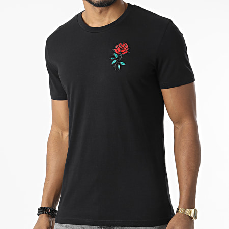 Tee Shirt Parisian Roses Noir