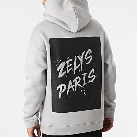 Zelys Paris - Felpa con cappuccio grigio Marvin