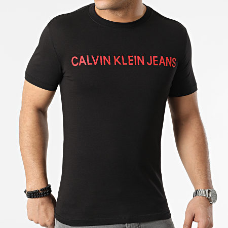 Calvin Klein - Camiseta Logo Institucional 7856 Negro